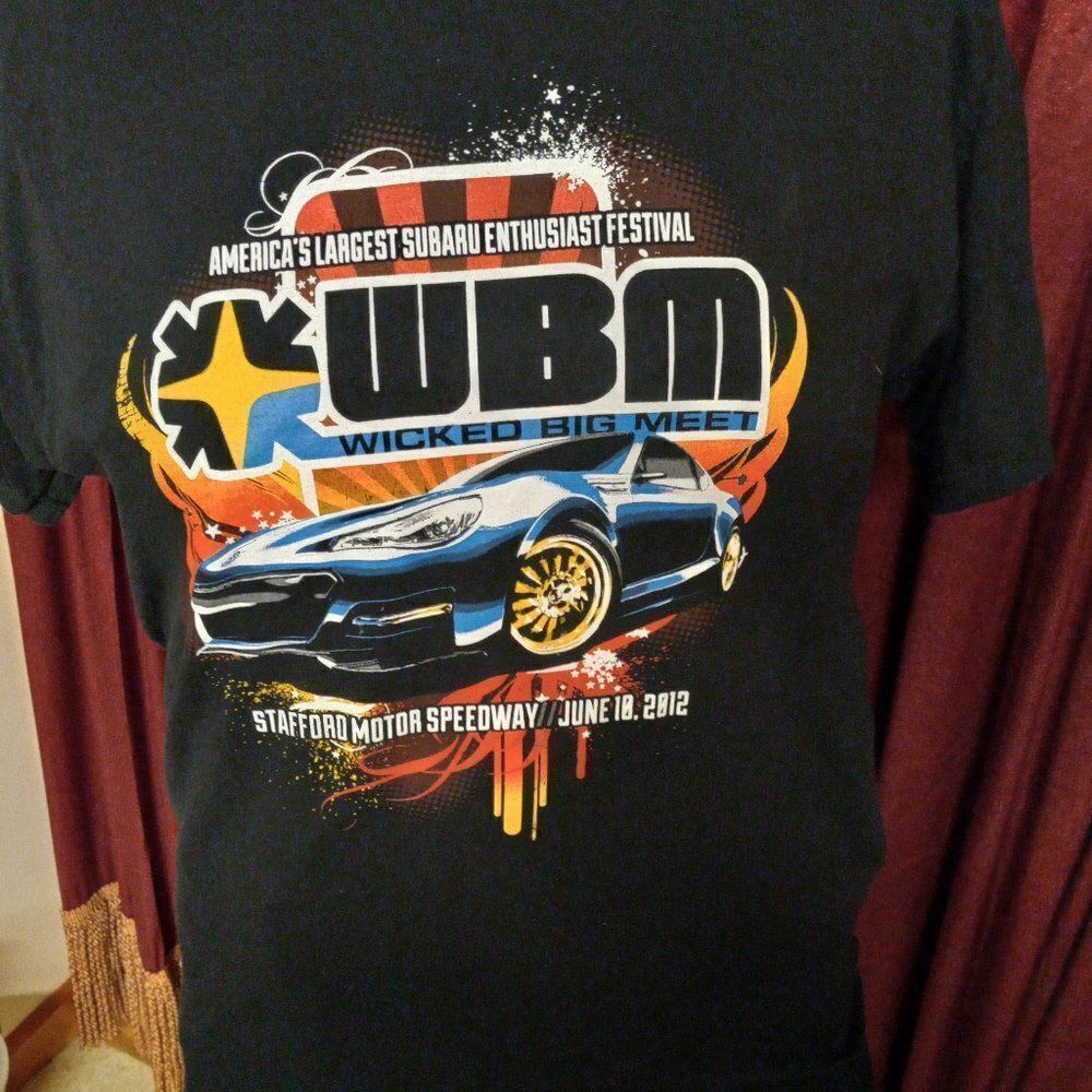 Stafford Motor Speedway June10, 2012 Black Men's Short Sleeve Med/Lg T-shirt